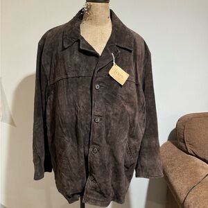 J Crew Brown Suede Leather Jacket - NWT
